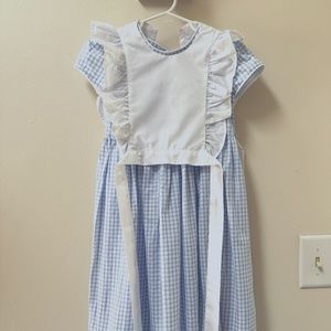 Long Easter Dress with Pinafore